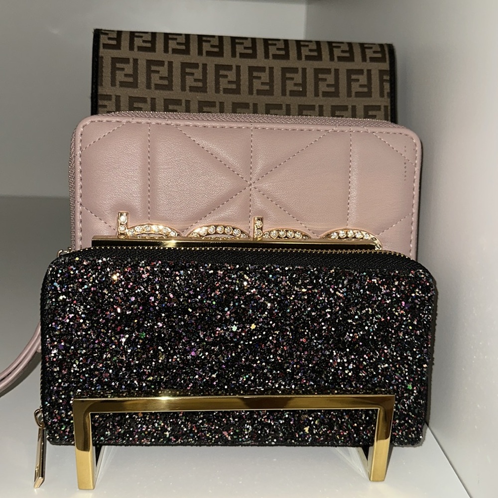 Bebe Mauve Quilted Wallet